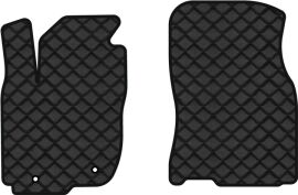 Акція на Килимки з екошкіри EVAtech ECO в салон авто передні для RAV4 (XA40) (open threshold) Restyling Toyota 2016-2018 4 покоління SUV EU Екошкіра чорна з чорною ниткою чорний кант від Rozetka