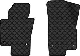 Акція на Килимки з екошкіри EVAtech ECO в салон авто передні для Passat (B6) (without armrest) Volkswagen 2005-2010 6 покоління Combi EU Екошкіра чорна з чорною ниткою чорний кант від Rozetka