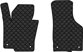 Акція на Килимки з екошкіри EVAtech ECO в салон авто передні для Passat (B6) (without armrest) Volkswagen 2005-2010 6 покоління Combi EU Екошкіра чорна з чорною ниткою чорний кант від Rozetka
