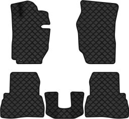 Акція на Килимки з екошкіри EVAtech ECO в салон авто для Jimny (JB74) (without rest pedal) Suzuki 2018 4 покоління SUV EU Екошкіра чорна з чорною ниткою чорний кант від Rozetka