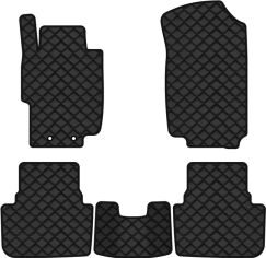 Акція на Килимки з екошкіри EVAtech ECO в салон авто для Accord MT (Mechanical seats) Honda 2003-2008 7 покоління Sedan EU Екошкіра чорна з чорною ниткою чорний кант від Rozetka