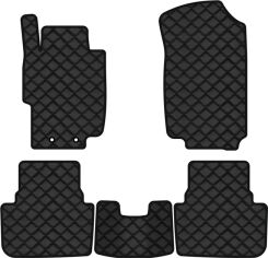 Акція на Килимки з екошкіри EVAtech ECO в салон авто для Accord MT (Mechanical seats) Honda 2003-2008 7 покоління Combi EU Екошкіра чорна з чорною ниткою чорний кант від Rozetka
