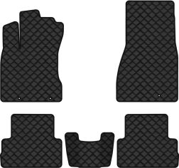 Акція на Килимки з екошкіри EVAtech ECO в салон авто для X-Trail (T31) Restyling Nissan 2010-2015 2 покоління SUV EU Екошкіра чорна з чорною ниткою чорний кант від Rozetka