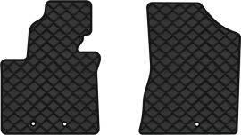 Акція на Килимки з екошкіри EVAtech ECO в салон авто передні для Sorento (XM) 7 seats Restyling Kia 2012-2014 2 покоління SUV USA Екошкіра чорна з чорною ниткою чорний кант від Rozetka