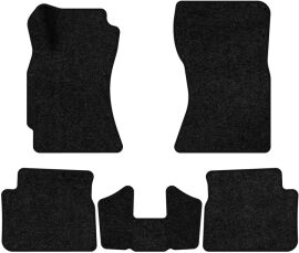 Акція на Ворсові килимки EVAtech Standard в салон авто для Subaru Forester (SH) 2008-2013 3 покоління SUV USA Чорний кант від Rozetka