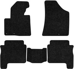 Акція на Ворсові килимки EVAtech Standard в салон авто для Hyundai Santa FE (CM) Restyling (Floor Gas Pedal) 5 seats (3 clips) 2010-2012 2 покоління SUV EU Чорний кант від Rozetka