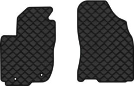 Акція на Килимки з екошкіри EVAtech ECO в салон авто передні для RAV4 (XA40) (closed threshold) Restyling Toyota 2016-2018 4 покоління SUV EU Екошкіра чорна з чорною ниткою чорний кант від Rozetka