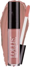 Акція на Рідка матова помада для губ Lollis Matte Liquid Lipstick Long Lasting 01 6 мл від Rozetka