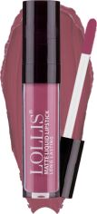 Акція на Рідка матова помада для губ Lollis Matte Liquid Lipstick Long Lasting 16 6 мл від Rozetka