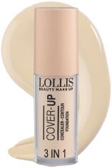 Акція на Консилер Lollis Cover-Up 3 в 1 Concealer Contour & Foundation тон 01 5.5 мл від Rozetka