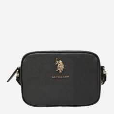 Акція на Сумка крос-боді через плече жіноча маленька U.S. Polo Assn 27A321-AA00A(INK BLACK)_1SZ Чорна від Rozetka