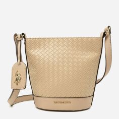 Акція на Сумка крос-боді через плече жіноча маленька U.S. Polo Assn 27A363-AA00A(Taupe C) Бежева від Rozetka