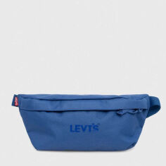 Акція на Сумка бананка поясна чоловіча тканинна Levi's Small Banana Sling Headline Logo Limoge D7968-0002 Синя від Rozetka