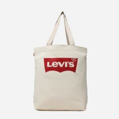 Акція на Сумка шопер жіноча тканинна велика Levi's Womens Batwing Tote 38126-0027 Біла від Rozetka
