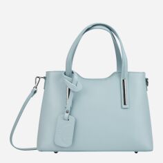 Акція на Сумка шопер жіноча з натуральної шкіри Regina Notte Tote 8066_S Блакитна від Rozetka