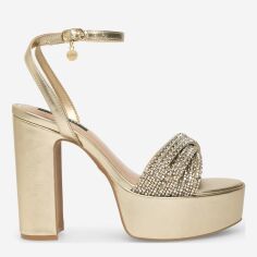 Акція на Жіночі босоніжки Nine West WFA2736-1 36 23.6 см Золотисті від Rozetka