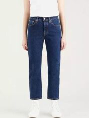 Акція на Джинси Regular Fit жіночі Levi's 501 Crop Salsa Stonewash 36200-0179 28-26 Сині від Rozetka