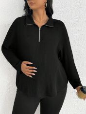 Акція на Джемпер для вагітних SHEIN GD-00085636 1XL Чорний від Rozetka