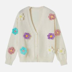 Акція на Кардиган жіночий SHEIN GD-00130971 S Білий від Rozetka