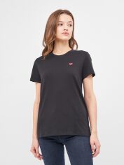 Акція на Футболка бавовняна жіноча Levi's The Perfect 39185-0008 S Чорна від Rozetka