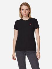 Акція на Футболка бавовняна жіноча Levi's 39185-0008 L Чорна від Rozetka