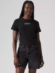 Акція на Футболка бавовняна жіноча Levi's Gr Essential Sporty Tee Ess Sport Serif A8798-0044 L Чорна від Rozetka