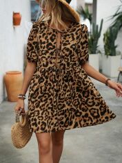 Акція на Сукня літня жіноча SHEIN GD-00155382 S Коричнева від Rozetka