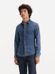 Акція на Сорочка джинсова чоловіча Levi's Ls Battery Hm Shirt Slim Trinity Medium 86625-0052 M Синя від Rozetka