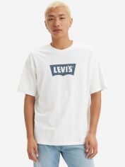 Акція на Футболка бавовняна довга чоловіча Levi's 000RY-0003 M Біла від Rozetka