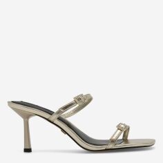 Акція на Жіночі мюлі Nine West ZL23005-1CC 41 26.7 см Золотисті від Rozetka