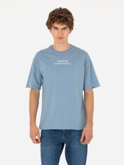 Акція на Футболка бавовняна довга чоловіча U.S. Polo Assn G081SZ011-000-2006915 2XL Індіго від Rozetka