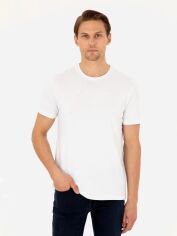 Акція на Футболка бавовняна довга чоловіча Pierre Cardin G021GL011-000-2209824 L Біла від Rozetka