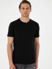 Акція на Футболка бавовняна довга чоловіча Pierre Cardin G021GL011-000-2209824 2XL Чорна від Rozetka