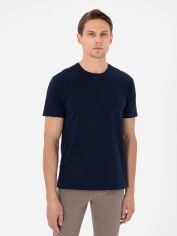 Акція на Футболка бавовняна довга чоловіча Pierre Cardin G021GL011-000-2209824 L Темно-синя від Rozetka