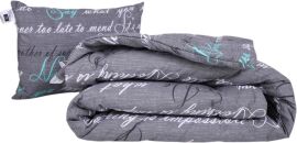 Акція на Набір MirSon №1176 Сolor Fun Line Ковдра зимова King Size 220х240 см 17-0003 Tulio Thinsulate + Подушка 50x70 см від Rozetka