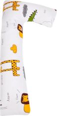 Акція на Подушка для вагітних та відпочинку MirSon №5014 Color Line 17-0132 Lion King Г-подібна 140х40х20 см від Rozetka