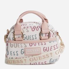 Акція на Сумка крос-боді через плече жіноча маленька Guess 788951749 Молочна від Rozetka