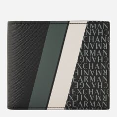 Акція на Гаманець зі штучної шкіри для карток Armani Exchange 150168459 Чорний від Rozetka
