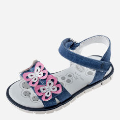 Акція на Дитячі босоніжки для дівчинки Chicco 01067096000000-800 31 Blue від Rozetka