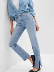 Акція на Джинси Slim Fit жіночі Gap 106340971 34 Блакитні від Rozetka