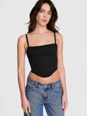 Акція на Топ жіночий Victoria's Secret 293144076 L Чорний від Rozetka