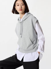 Акція на Худі жіноче Uniqlo 566669441 S Сіре від Rozetka
