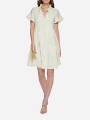 Акція на Сукня коротка літня жіноча Donna Karan NY (DKNY) 695373204 4 Жовта від Rozetka