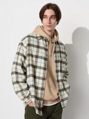 Акція на Сорочка бавовняна чоловіча Uniqlo 552425040 2XL Бежева від Rozetka