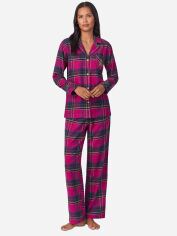 Акція на Піжама (сорочка + штани) жіноча великих розмірів Ralph Lauren 774320710 XL Рожева від Rozetka