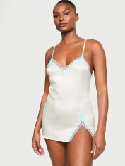 Акція на Нічна сорочка жіноча великого розміру Victoria's Secret 775433519 XL Молочна від Rozetka