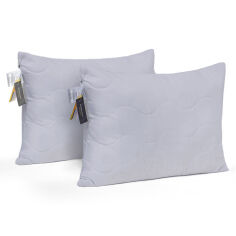 Акція на Набор средних подушек Бамбук 9013 Eco Light Gray Bamboo MirSon 50х70 см 2 шт від Podushka