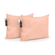 Акція на Набор средних подушек Бамбук 1769 Eco Light Coral Bamboo MirSon 50х70 см 2 шт від Podushka