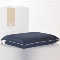 Акція на Подушка ортопедическая Classic 7025 Elite Noble stripe Blue sea MirSon 43х59 см від Podushka
