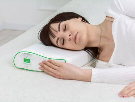 Акція на Подушка ортопедическая Wave 6121 Green nature Julia MirSon 29х50 см від Podushka